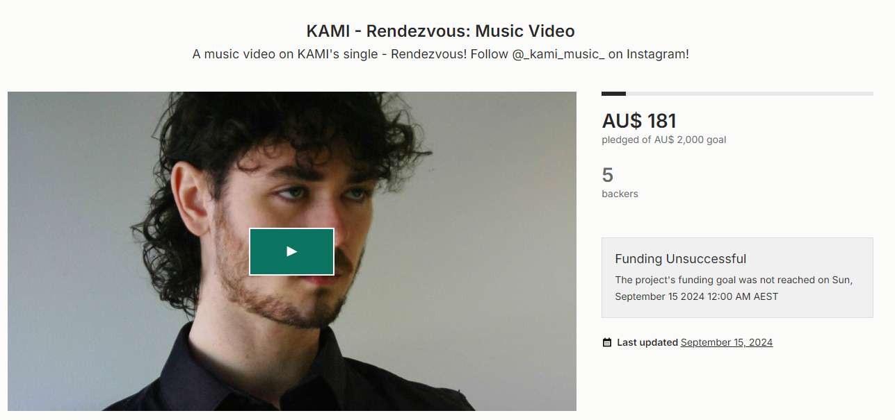 Online fundraiser page
