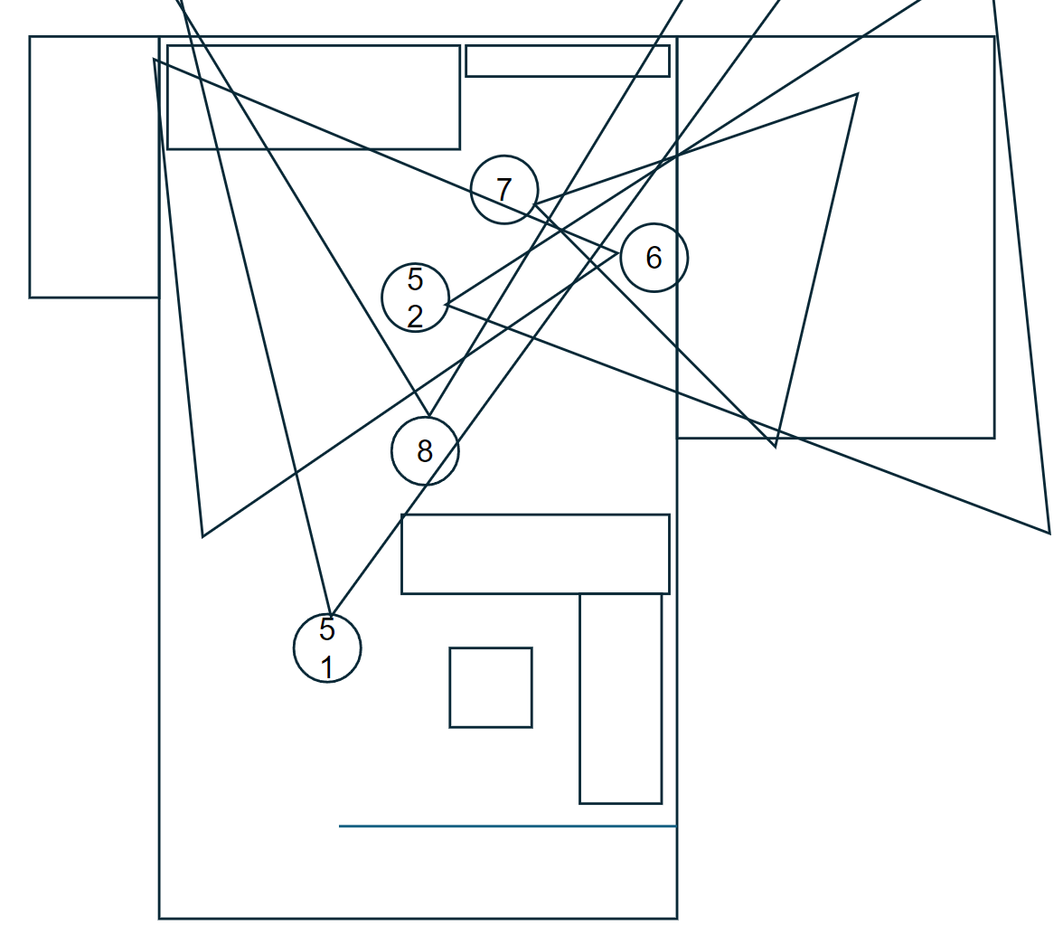 Floor plan for house party location